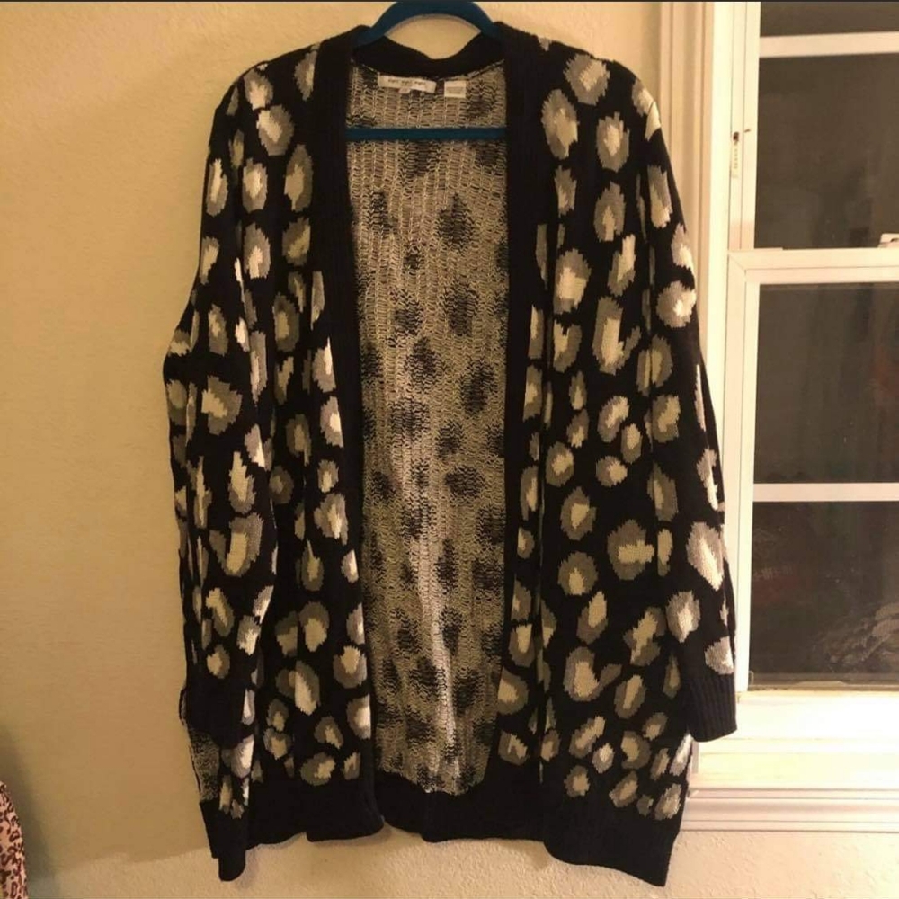 Leopard sweater cardigan